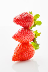 Closeup of fresh strawberries