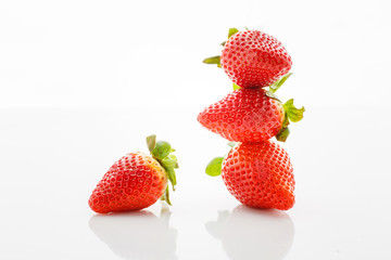 Closeup of fresh strawberries
