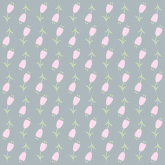 Fototapeta premium Vector flower pattern background.