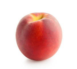 Peach isolated on white background