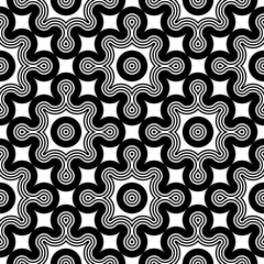 Design seamless monochrome geometric pattern