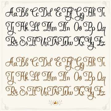 Light typeface set