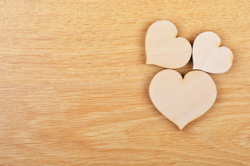 Fototapeta premium Heart on wooden background