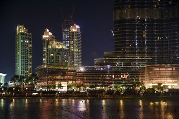 Fototapeta na wymiar views of Dubai, skyscrapers of Dubai in the winter