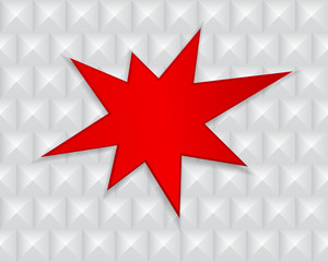 splash star on geometric background