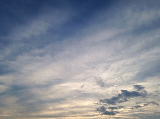 Obraz premium Wieczorne niebo