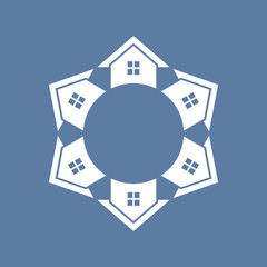 Real Estate Houses for sale illustration. Vector graphic desgn