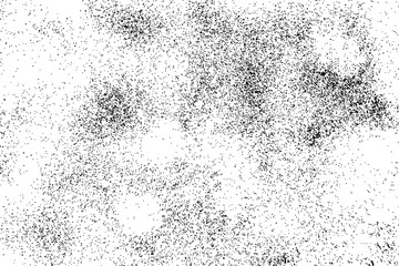 Abstract grainy texture isolated on white background. Silhouette of food flakes such as salt or almond or wheat flour spread on the flat surface or table. Top view. Dust, sand blow or bread crumbs.