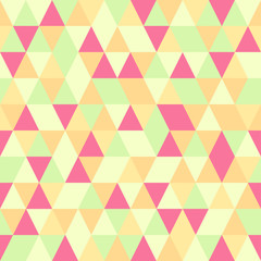 Seamless colorful abstract triangles pattern.