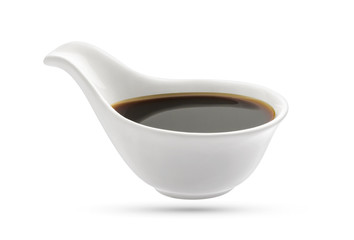 Bowl of soy sauce