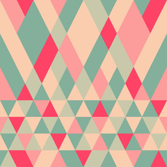 Seamless colorful abstract triangles pattern.
