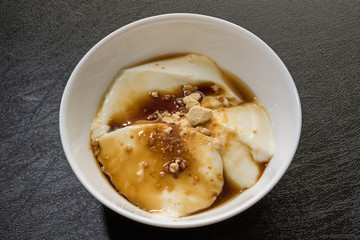 豆乳スイーツ豆花(トーファ)　Dessert of soybean milk agar