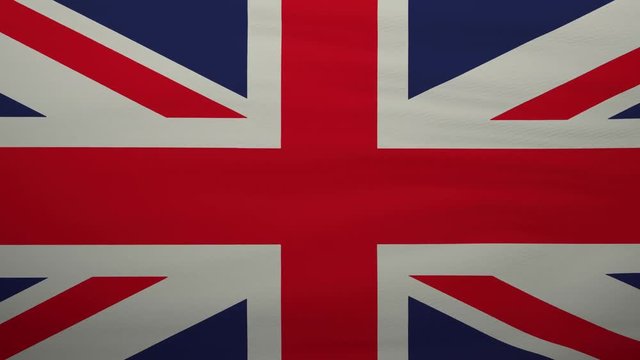 United Kingdom waving flag. Full screen background of UK flag waving. Brexit concept.