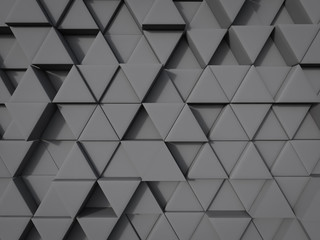 abstract triangle shape background in gray color random position