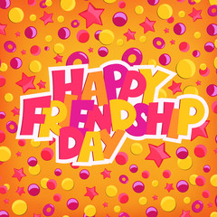 Happy friendship day congratulation card