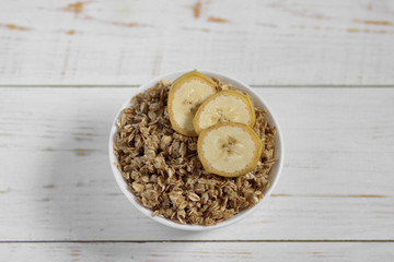 Porridge with banana