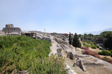 Fototapeta premium The city of Pompeii, Naples