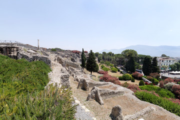 Fototapeta na wymiar The city of Pompeii Naples