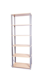 Office shelf isolated on the white background