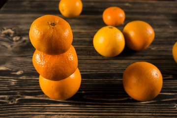 oranges are on the table