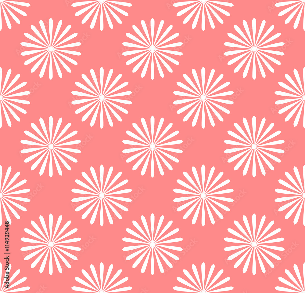 Poster seamless pattern, wallpaper with flower motifs. simple monochrom