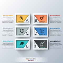 Modern infographic option banner