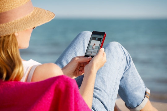 Relaxing on the beach