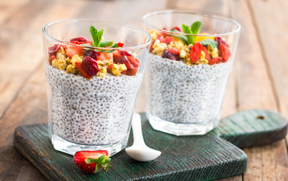 Super food - Healthy Chia seed pudding 
