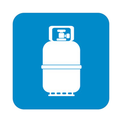 Fototapeta premium Camping gas bottle icon. Flat icon isolated. Vector illustration