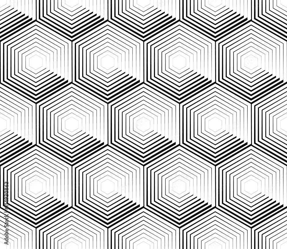 Poster cellular geometric pattern, seamlessly repeatable. abstract mono
