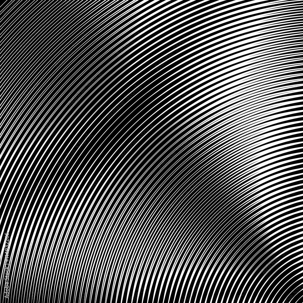 Fototapete circle pattern with dynamic, irregular lines. geometric circular