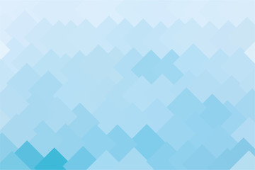 Abstract polygonal blue squares