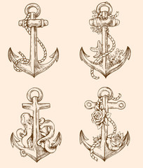 Set of vintage anchors © artspace