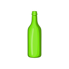 Beer bottle icon in cartoon style isolated on white background. Alcoholic beverage symbol
