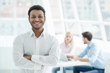 Young team of creatives at work