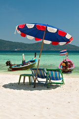 Komodo beach in Coral island, Thailand