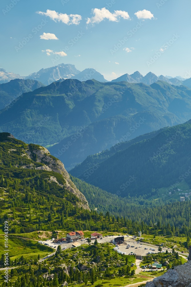 Wall mural dolomites summer landscape