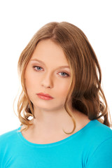 Fototapeta premium Young worried woman 