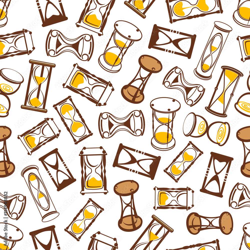 Poster abstract hourglasses seamless pattern background