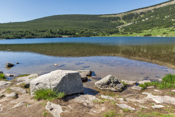 Amazing landscape of  Bezbog lake, Pirin Mountain, Bulgaria