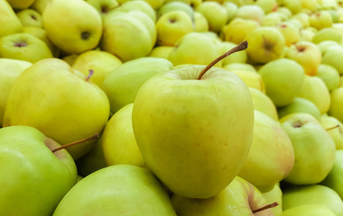 background of green apples