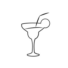 Margarita sketch cocktail in glass