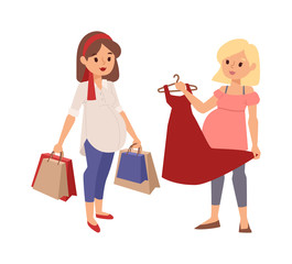 Young pregnant woman, pregnancy female belly expecting beautiful future mother character vector. Pregnant woman lifestyle and pregnant women lifestyle happy mathernity woman. Love parent motherhood.