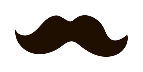 Obraz premium Silhouette vector mustache. Mustache black hair and man mustache hipster. Mustache retro curly black silhouette collection beard mustache. Mustache barber silhouette hairstyle