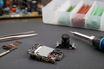 workshop for repair of electronics