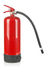 Naklejka premium Fire extinguisher on white