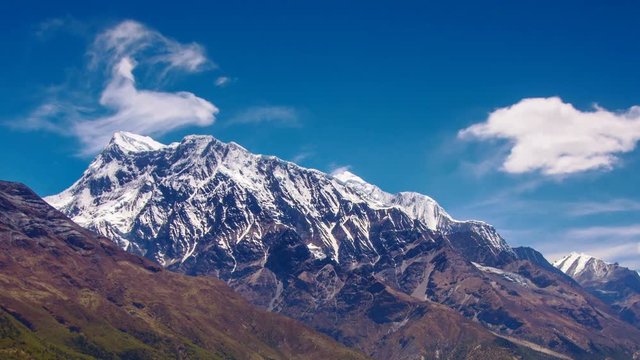 Himalayas Mountains View From Annapurna Trail, Nepal