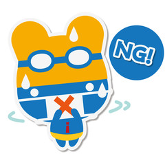 夏くまクールビズ NG