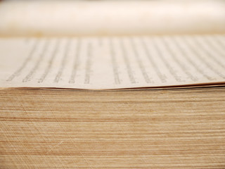 old brown book closeup