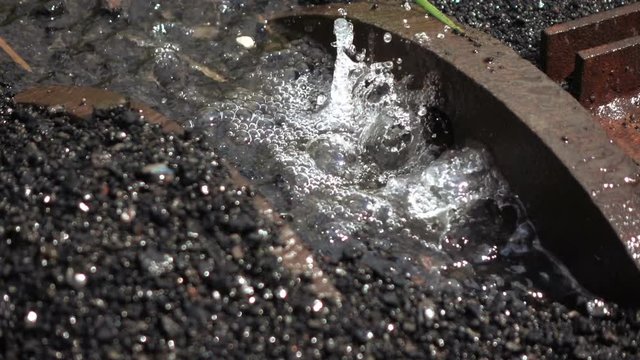 Leaking water pipe